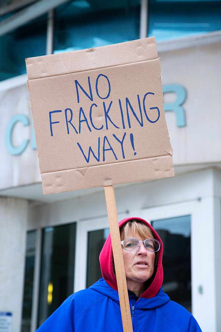 Anti-fracking protest