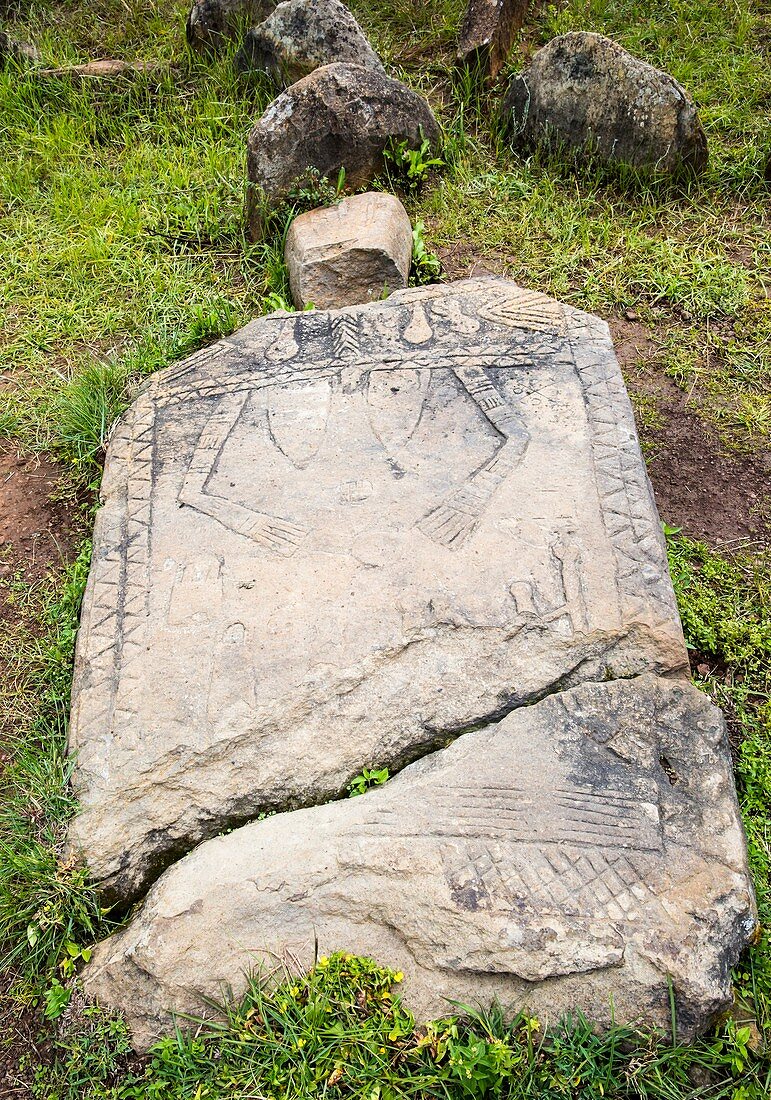 Ethiopian stone stele at Tiya