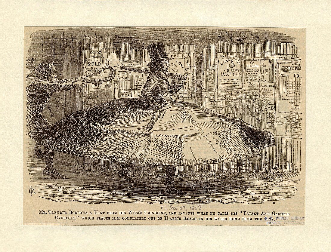 Satirical cartoon,1856
