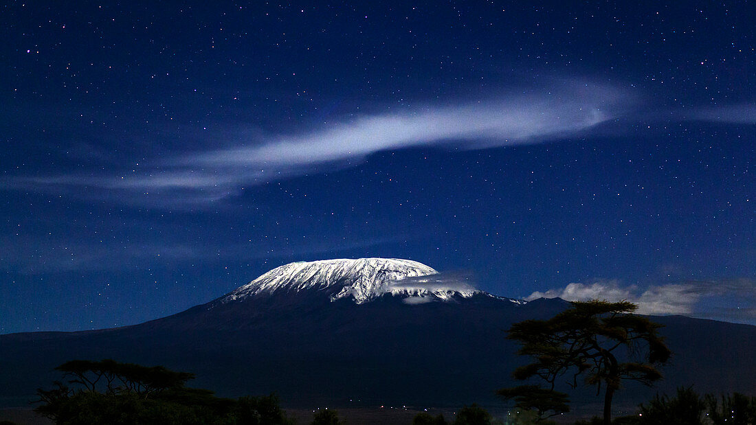 Kilimanjaro in moonlight