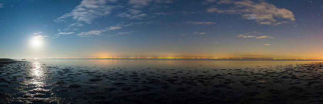 Moonrise over the Caspian Sea