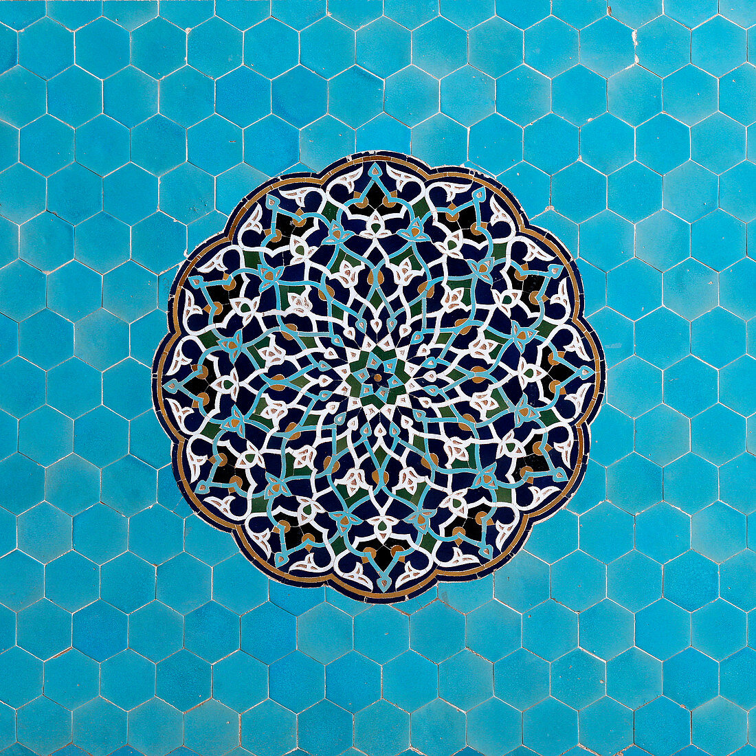 Yazd Mosque tiles,Iran