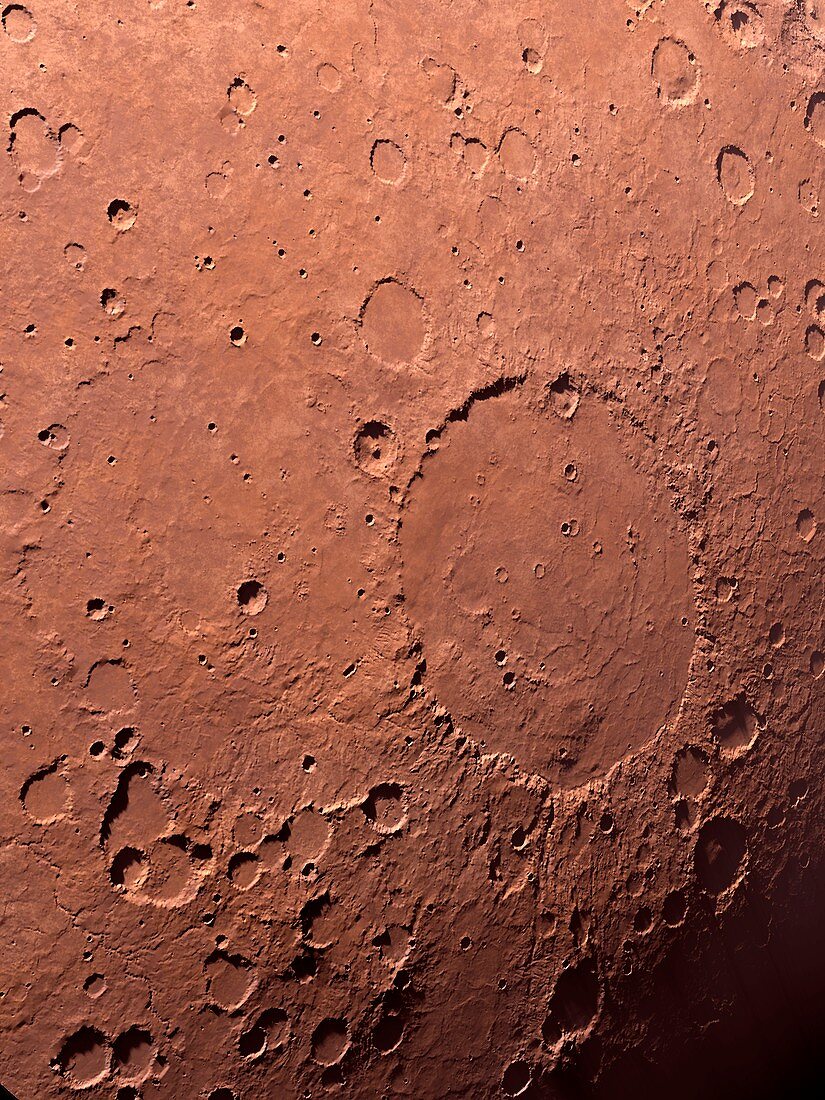Schiaparelli Crater,Mars,artwork
