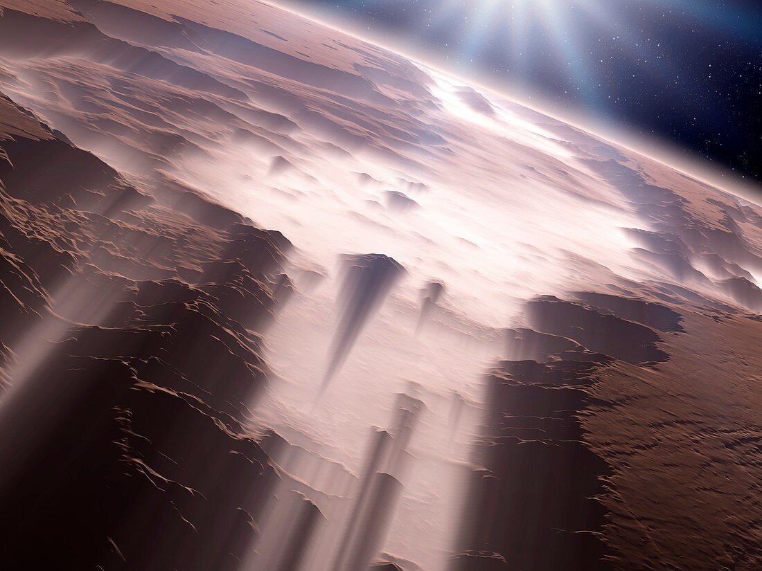 Canyons on Mars,artwork