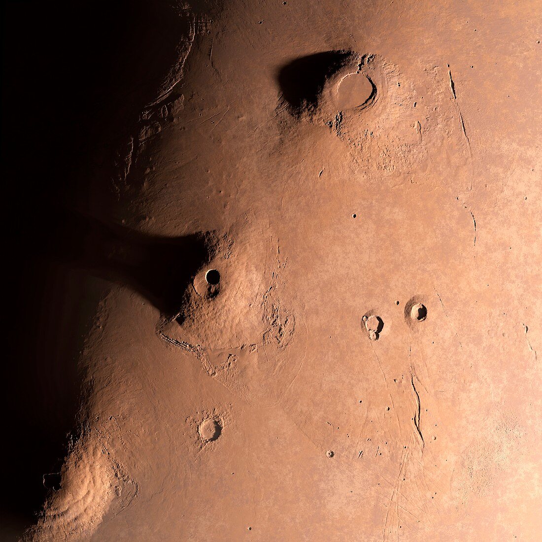 Volcanoes on Mars,artwork