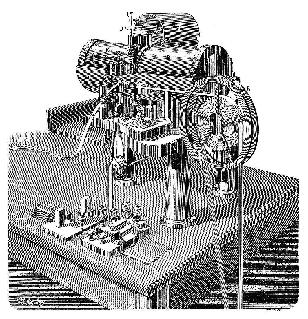 Thomson telegraph recorder,19th century