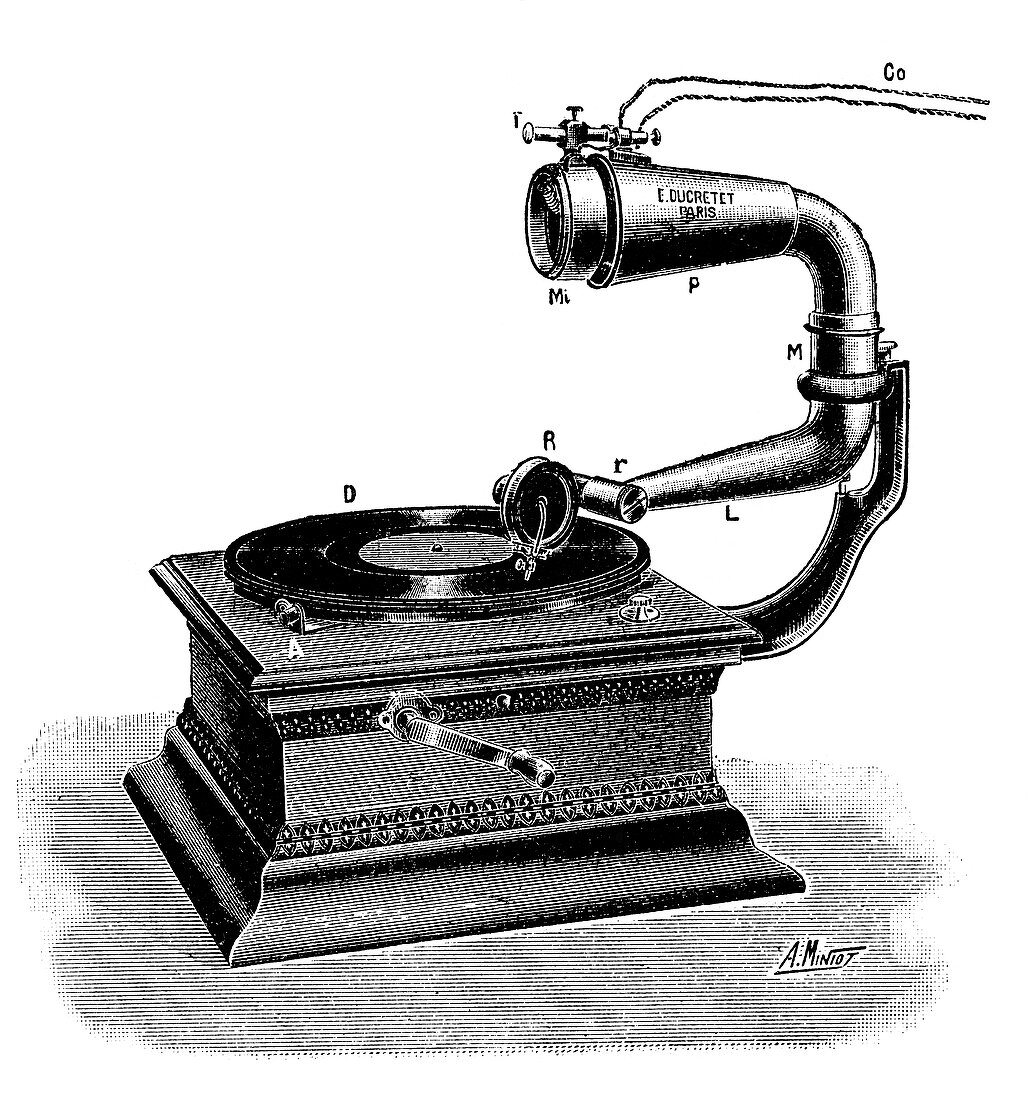 Telemicrophonograph,early 20th century