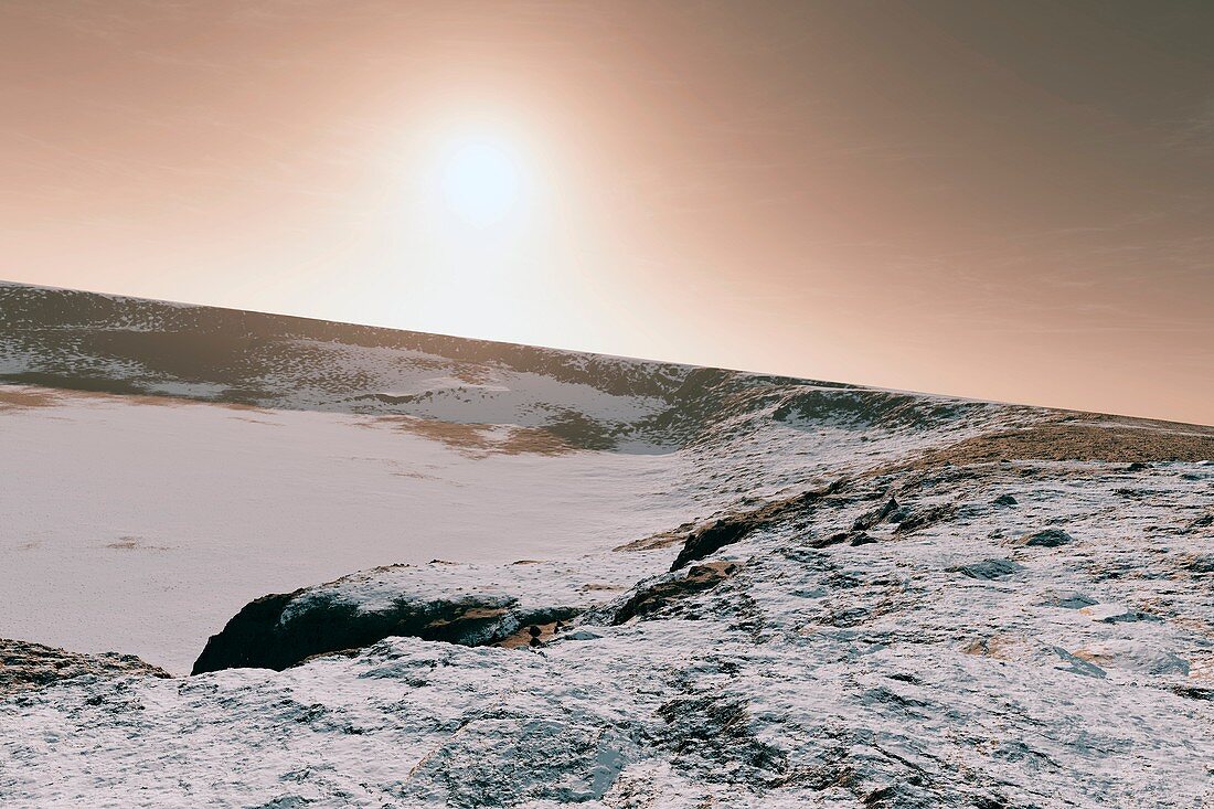 Snow on Mars,artwork