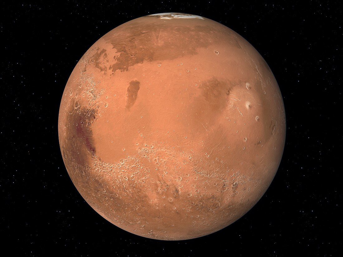 Mars topography,artwork
