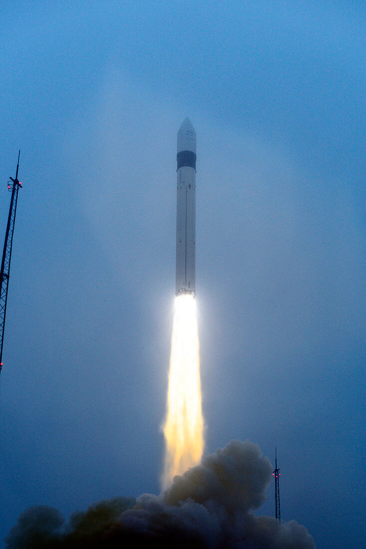 Swarm satellite launch,historical image