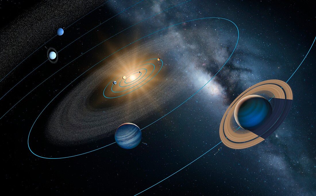 Solar System,illustration