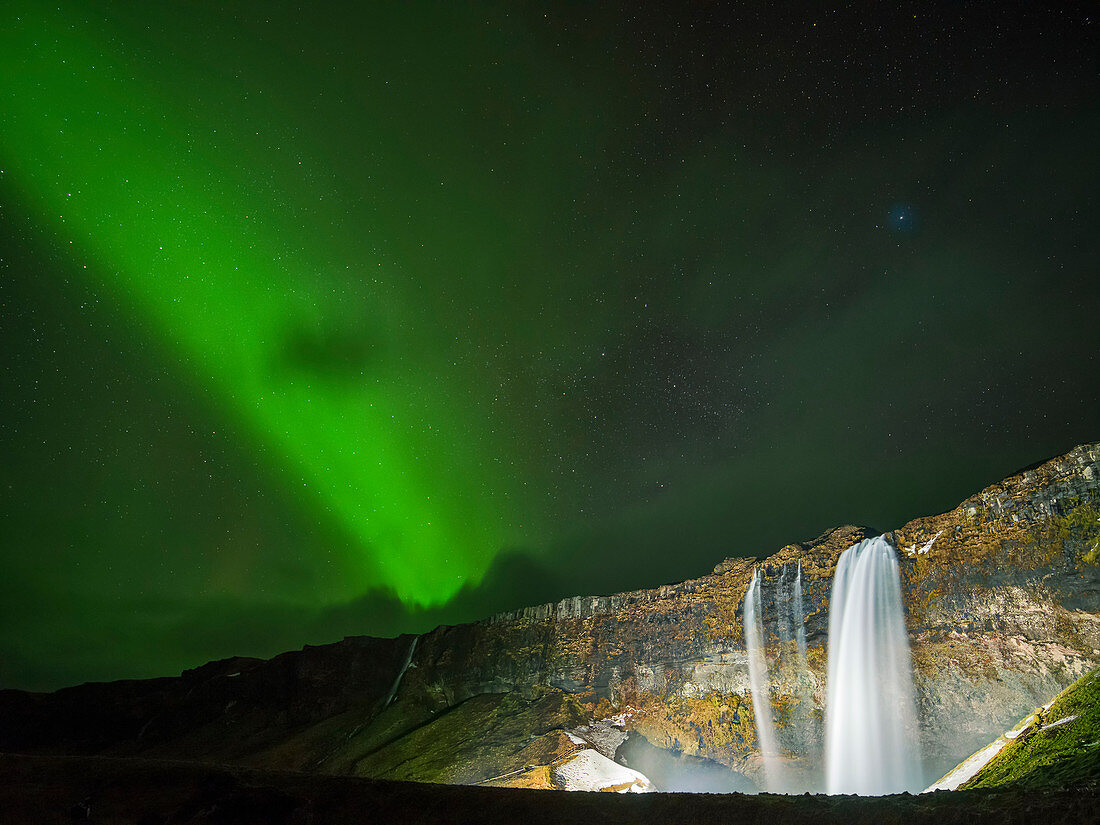 Aurora borealis,Iceland