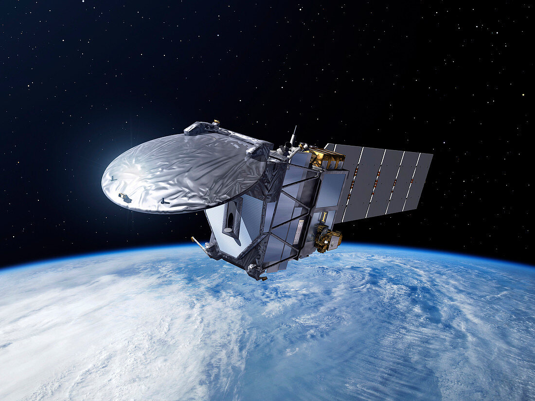 EarthCARE satellite,illustration