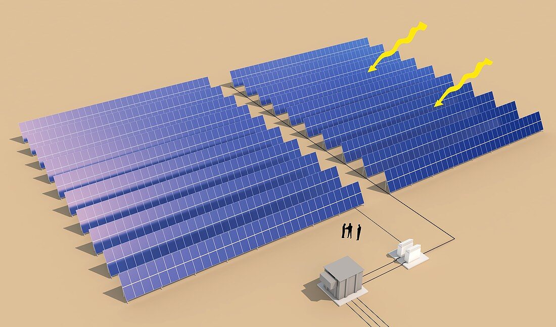 Photovoltaic power generation,diagram