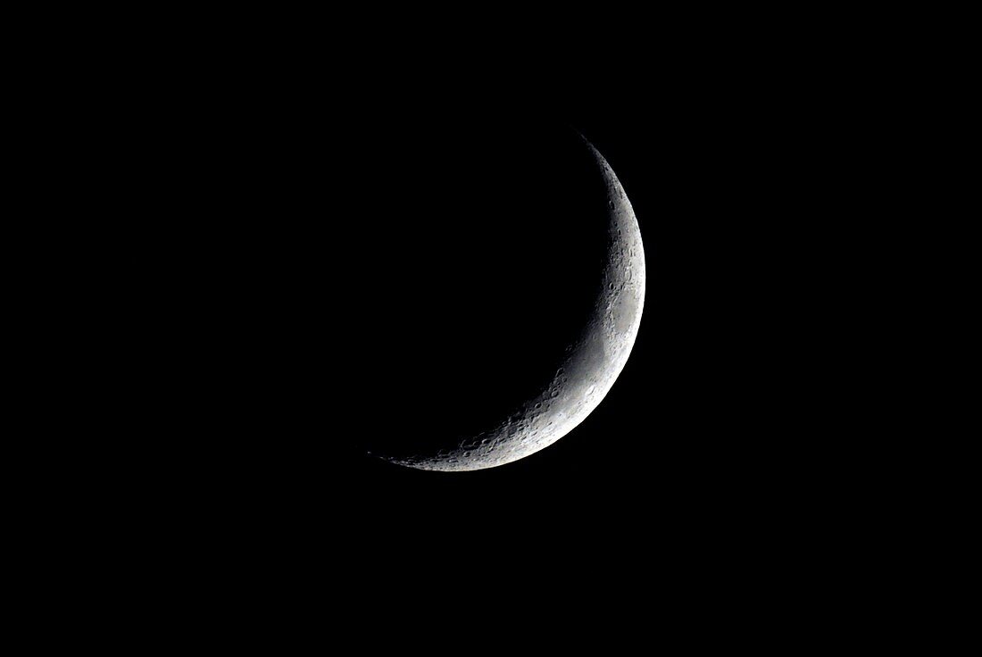 Crescent moon,optical image