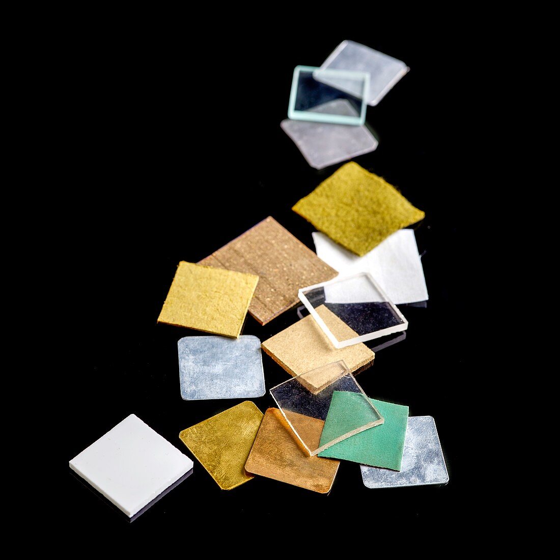 Squares of everyday materials