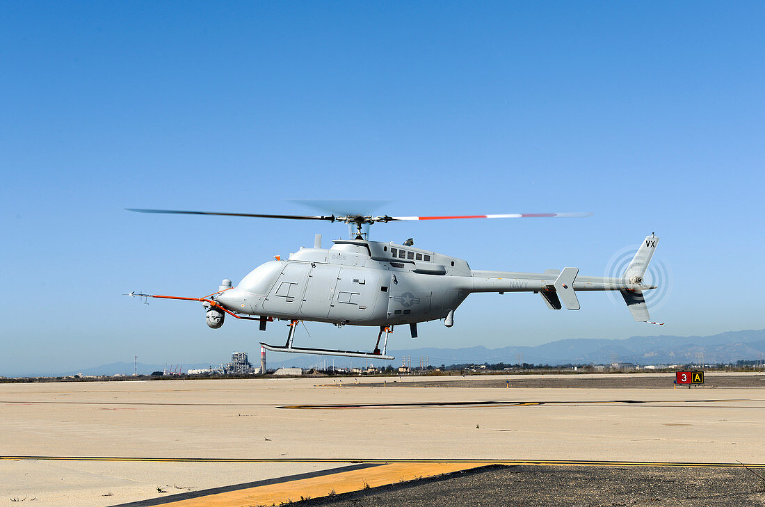 Military helicopter drone