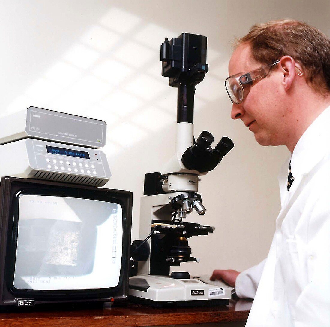Microscopy research,1980s