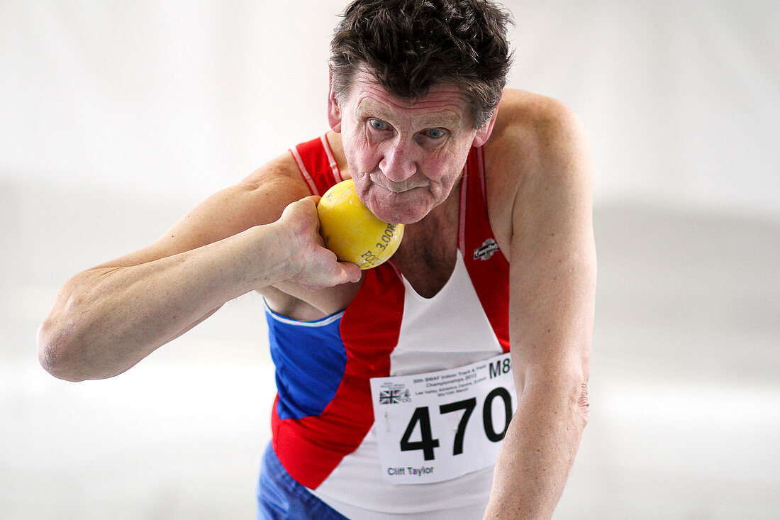 Senior British male shot put competitor