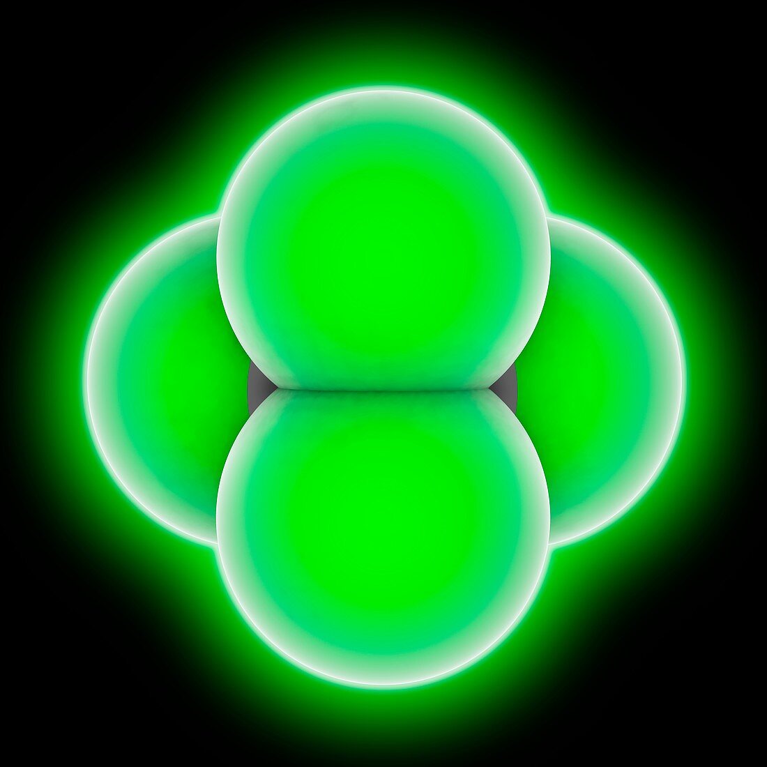 Carbon tetrachloride molecule