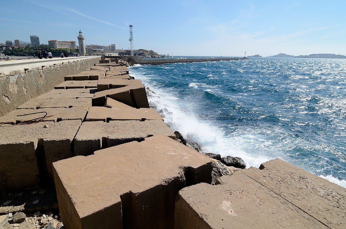 Sea defences,Marseille,France