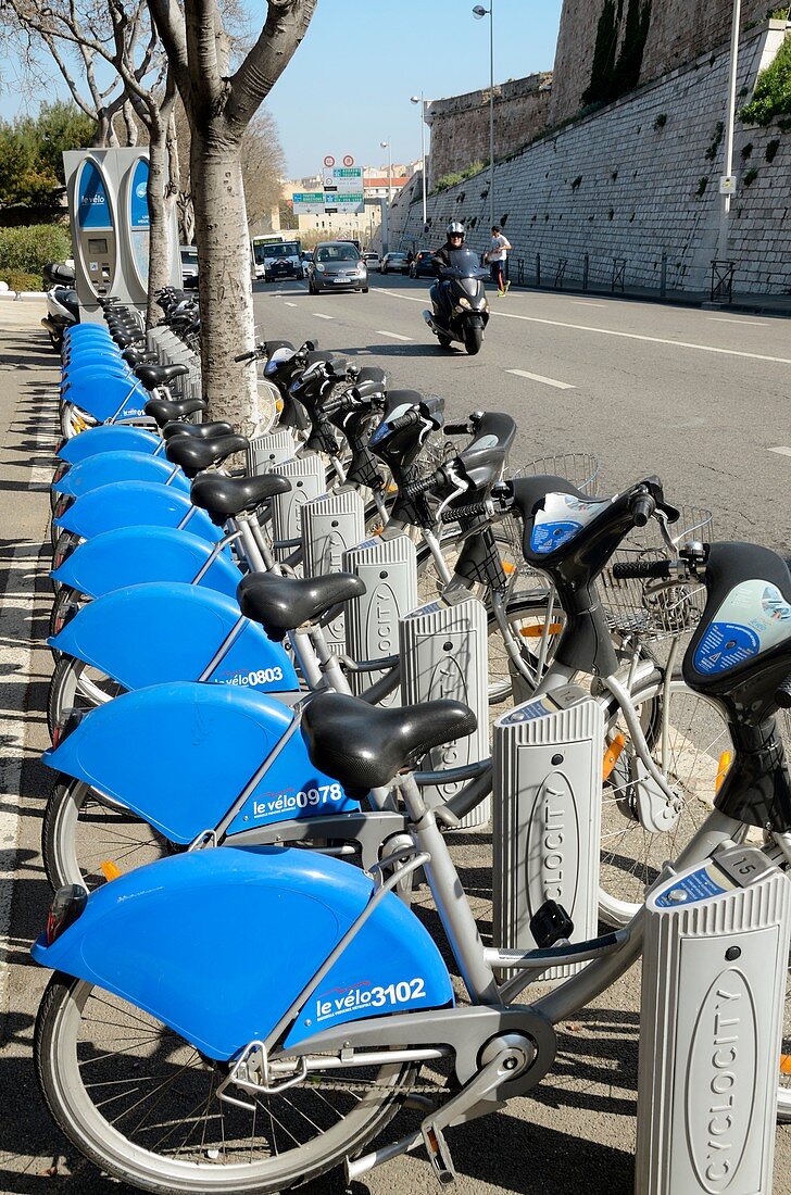 Public bike hire scheme,France