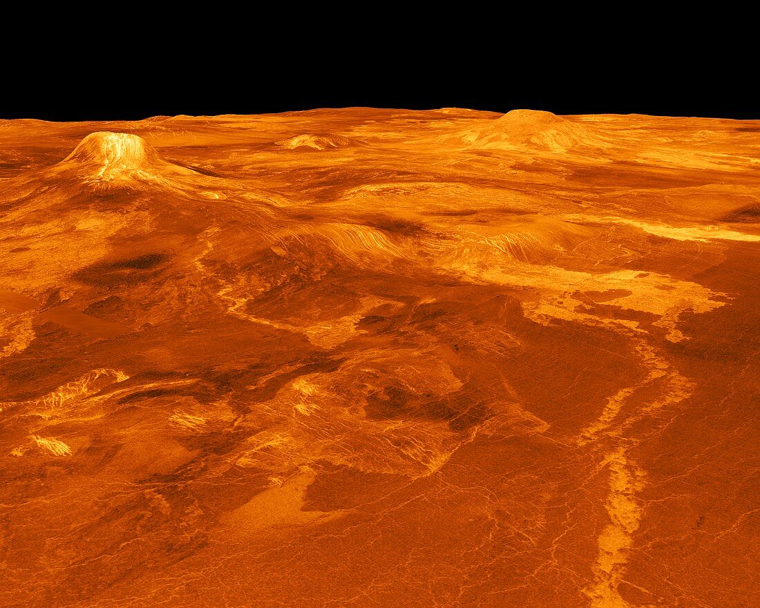 Surface of Venus,composite radar image