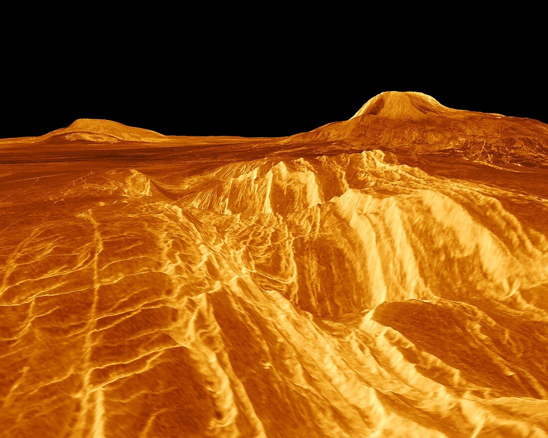 Surface of Venus,composite radar image