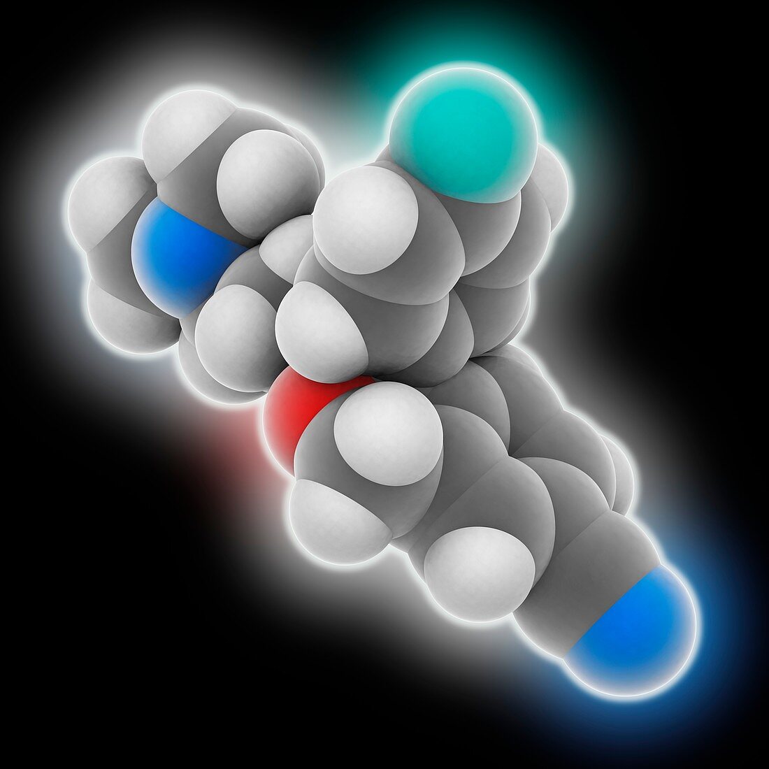Escitalopram drug molecule