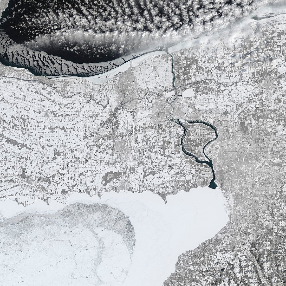 Frozen Great Lakes,winter 2015
