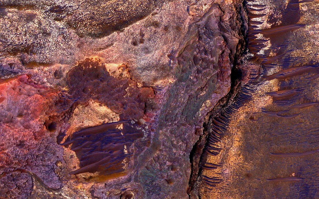 Eberswalde Crater,Mars,MRO image