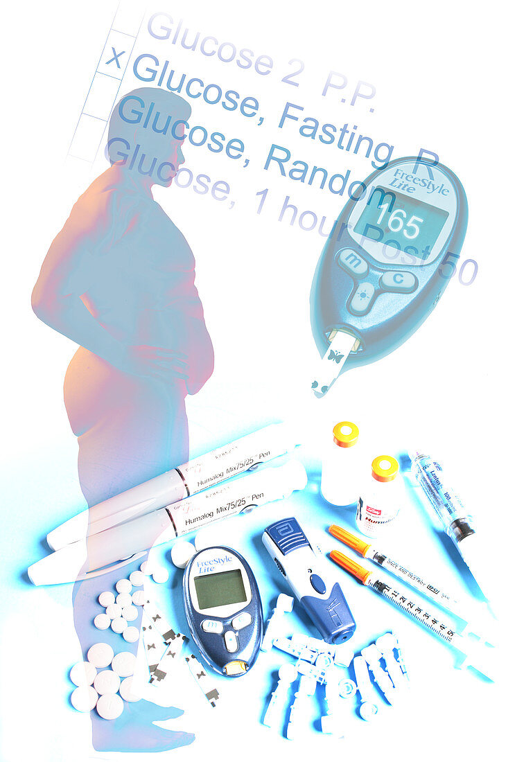 Obesity and Diabetes,illustration