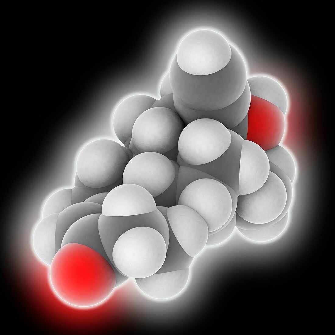 Levonorgestrel drug molecule