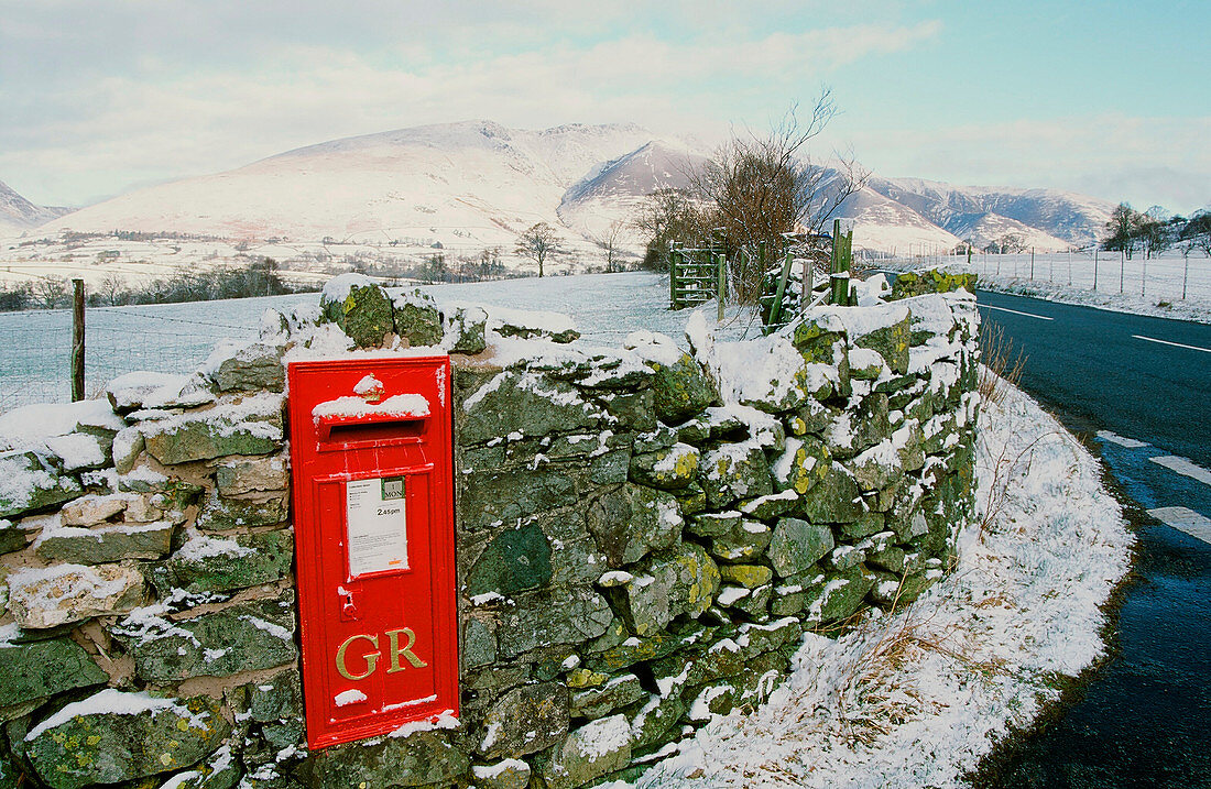 Post box in St Johns in the Vale,UK