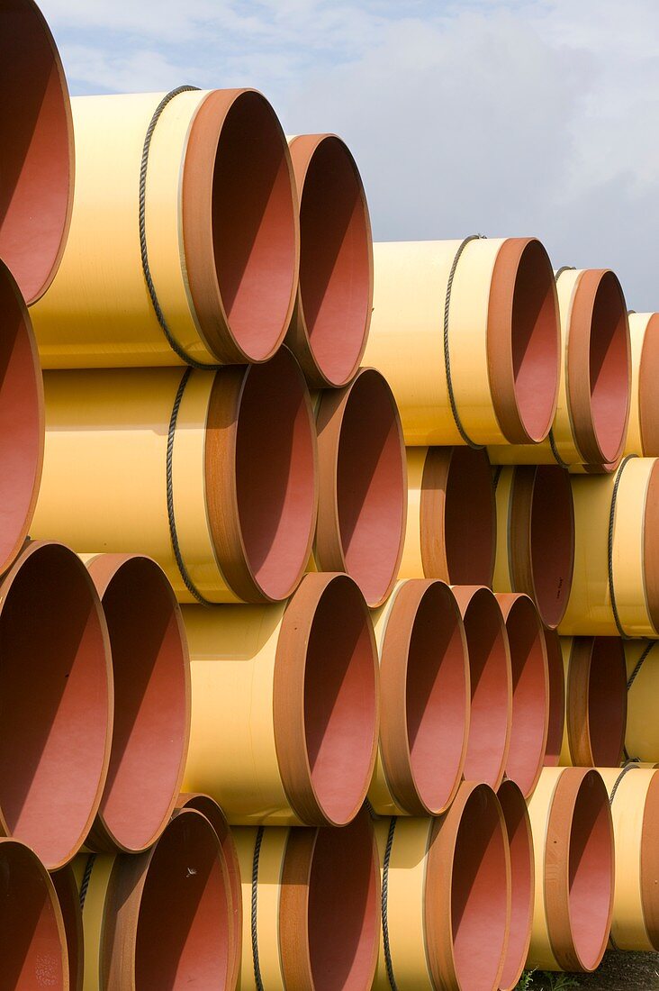 Pipes on a construction site