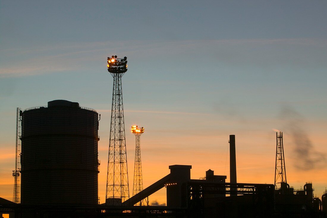 Emissions from the Corus steelworks,UK