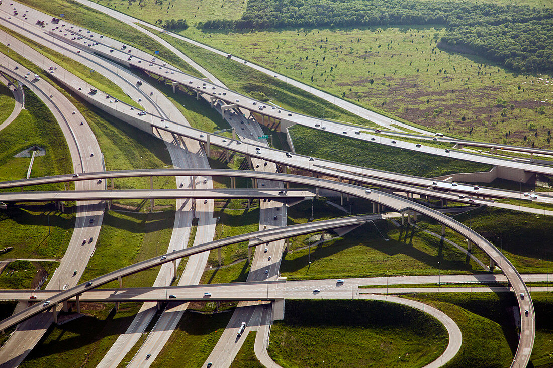 Motorway junction,Texas,USA