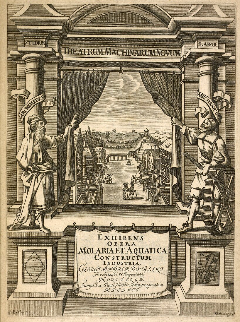 Theatrum Machinarum Novum,frontispiece