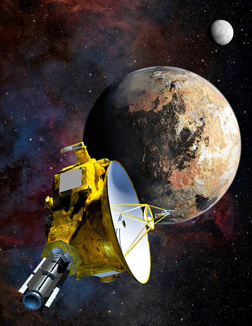 New Horizons at Pluto,illustration