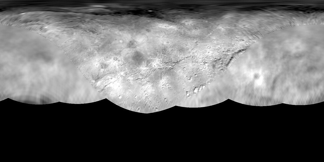 Charon map,New Horizons image