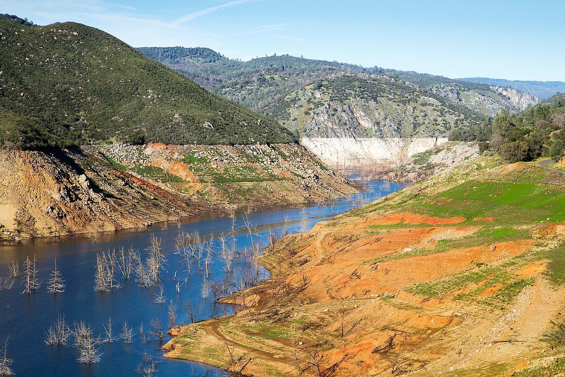 New Melones Lake drought,2015