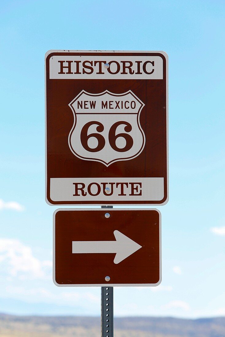 Route 66 sign,USA