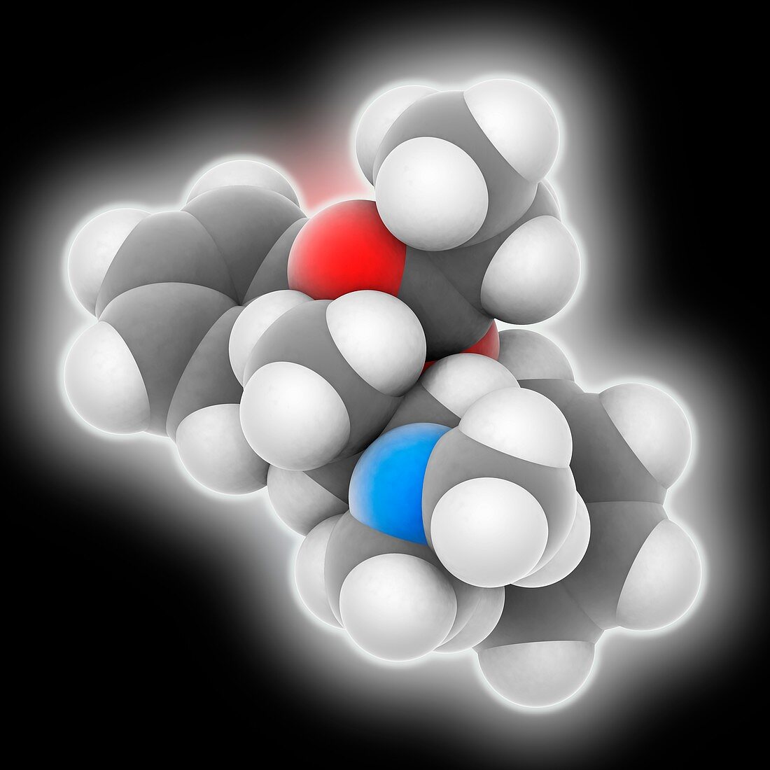 Dextropropoxyphene drug molecule