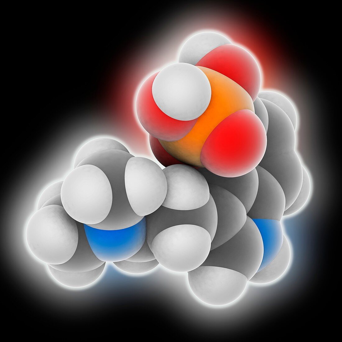 Psilocybine drug molecule