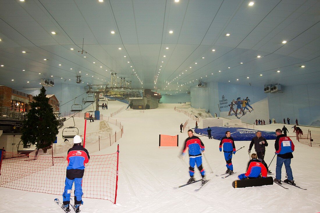 Inside the Ski Dubai complex