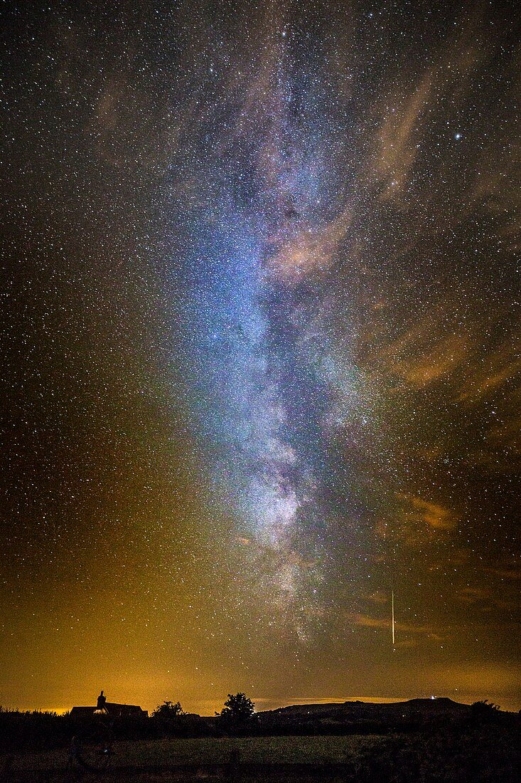 Milky Way and Perseid meteor trail