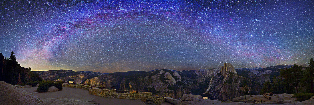 Milky Way over Yosemite Valley