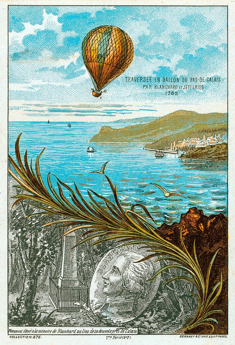First balloon crossing of English Channel