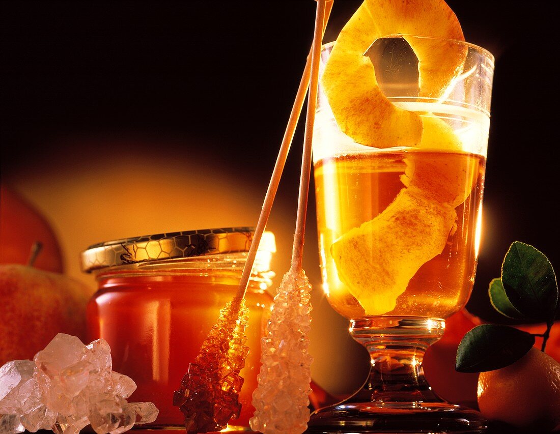 Warm Punch with Honey and Rock Candy