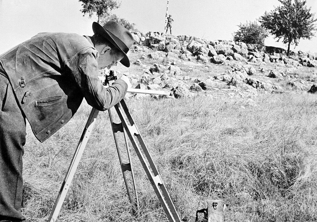Oil industry surveying,1940s